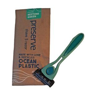 POPI Shave 5 Razor System New Neptune Green Teal Recycled